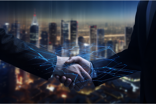 Handshake with digital connection lines